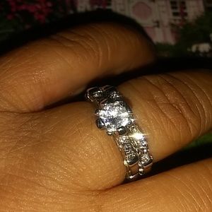 💕💖Unique!/White, Sapphire/Rings,sze7🌺💖